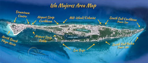 Isla Mujeres map