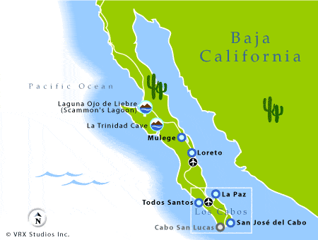 Baja California Sur Map